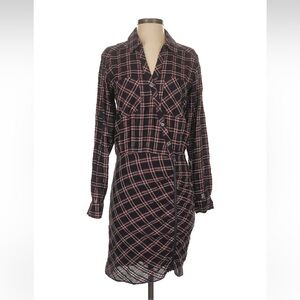 Veronica Beard plaid Button-Up Dress sz 4
